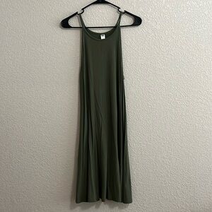Women’s Old Navy medium green tank a-line dress.